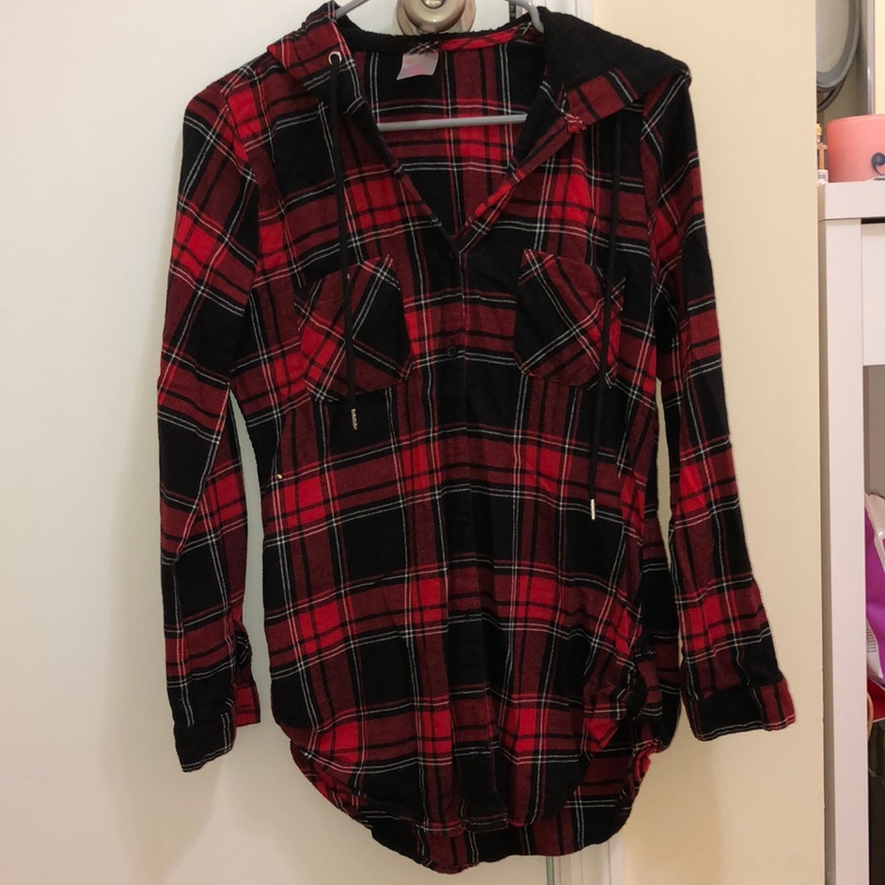 FLANNEL WITH HOOD